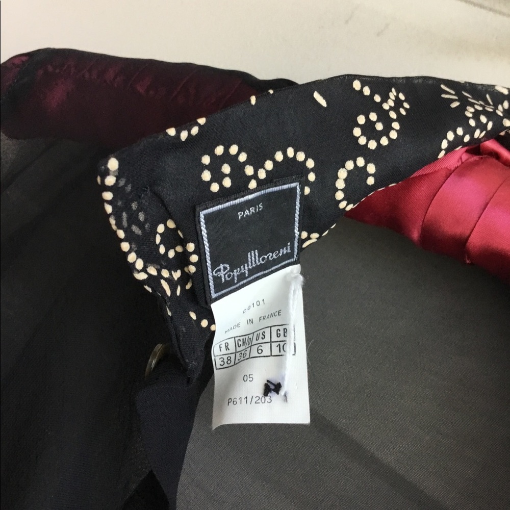 Black sheer Parisian Popyllloreni blouse